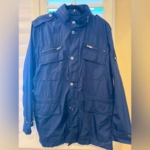 Michael Kors men’s navy blue Raincoat NWT